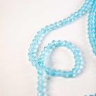 Um Fio de Cristal Rondela 8MMAzul TranspAprox 65Un30g