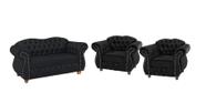 Uma Namoradeira + Duas Poltronas Chesterfield Merlô - Veludo Preto / Decoração, Recepção, Sala tv estar Uma Namoradeira + Duas Poltronas Chesterfield Merlô - Veludo Preto / Decoração, Recepção, Sala tv estar