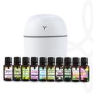 Umidificador de Ar Aromatizador LED Silencioso USB 5 Essências 15ml Super Concentradas Umidificador de Ar Aromatizador LED Silencioso USB 5 Essências 15ml Super Concentradas