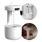 Umidificador De Ar difusor água essência Relógio digital Gotas 800ml água que sobe