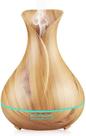 Umidificador de ar e difusor de aromas 400ml - silencioso e lindo para decorar seu ambiente (Madeira Clara) BM029