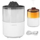 Umidificador Luminaria Vulcao Climatizador Purificador Aromaterapia Difusor Relaxante Iluminaçao Decoraçao Sala Quarto