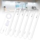 Under Cabinet Lights JUSJUBR 6PCS x 30cm LED regulável 6000K