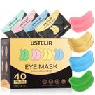 Under Eye Patches USTELIR 40 pares com ouro 24 quilates, ácido hialurônico Under Eye Patches USTELIR 40 pares com ouro 24 quilates, ácido hialurônico