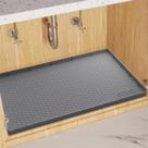 Under Sink Mat Sdpeia Silicone Waterproof para gabinete de 34 x 22 polegadas