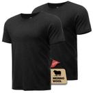 Undershirt Heat Equation Merino Wool Camisa para homens, pacote com 2