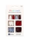 Unha postiça almond diversas cores real love
