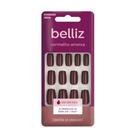 Unhas Belliz Vermelho Ameixa 24 Unidades Unhas Belliz Vermelho Ameixa 24 Unidades
