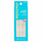Unhas Naturais Kiss NY Broadway Quadrado Curto Com Aba
