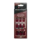 Unhas postiças amendoado colantes 24 un. macrilan