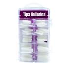 Unhas Postiças Bailarina Extra Longa Transparente curta Tips