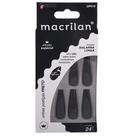 Unhas Postiças Bailarina Longa Preto UP410 - Macrilan
