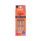 Unhas Postiças Colors Kiss New York Nude Bailarina Longo Unhas Postiças Colors Kiss New York Nude Bailarina Longo