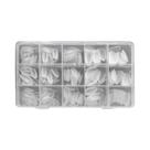 Unhas Postiças De Gel Acrílico Macio Transparente Fosco Formato Amêndoa E Caixão Quadrado 330pçs