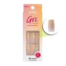 Unhas Postiças Kiss Ny Gel Extend Quadrada Com 24un Gn03b