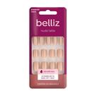 Unhas Postiças Nude Latte Belliz Quadrado Curto Ultra Brilho 24 Unidades Unhas Postiças Nude Latte Belliz Quadrado Curto Ultra Brilho 24 Unidades