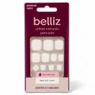 Unhas Postiças Para Pés Belliz Quadrado Curto 24 Unidades Cod. 1207