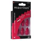 Unhas Postiças Stiletto Vermelho Escuro UP501 - Macrilan