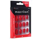 Unhas Postiças UP307A Tamanho Médio Vermelho - Macrilan