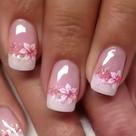 Unhas Postiças Wuhetyo Kit com 24 Peças Brilhantes com Glitter e Flores