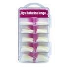 Unhas Profissional Bailarina Longa Transparente curta Tips