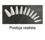 Unhas REALISTAS BRANCA Postiças bailarina 100 UN unhas inteiras longas Acrigel Alongamentos