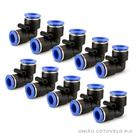 União Cotovelo Pneumática PU 12mm Engate Rápido 90 para Mangueira de Ar