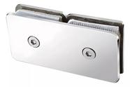 União de vidros em aço inox 180º vidro/vidro União de vidros em aço inox 180º vidro/vidro
