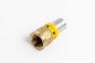 União femea de latão 16x1/2" para multicamada gas
