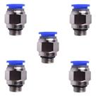 União Macho Engate Rápido Tubo Pu 10mm X Rosca 1/2 5und União Macho Engate Rápido Tubo Pu 10mm X Rosca 1/2 5und