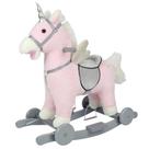 Unicornio 2 em 1 musical revestido pelucia c/ rodas - caa