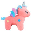 Unicórnio De Pelúcia Com Asas 35cm Arco Íris Plush Fofinho Unicórnio De Pelúcia Com Asas 35cm Arco Íris Plush Fofinho