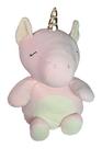 Unicórnio De Pelúcia Rosa Fofinho Olho Bordado 30Cms Unicórnio De Pelúcia Rosa Fofinho Olho Bordado 30Cms