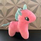 Unicórnio de pelúcia rosa para brinquedo criança presente dia dos namorados dia das crianças bichinho de pelucia pônei
