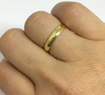 Unidade aliança ouro 18k sheju joias, 3mm, 1,5 gramas