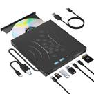 Unidade de DVD externa Wabcon 7 em 1 USB 3.0 e tipo C para laptop