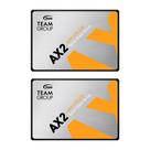 Unidade de estado sólido SSD TEAMGROUP AX2 512 GB x 2 pacotes de 2,5"