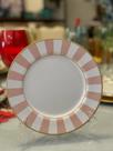 Unidade de prato sobremesa stripe rosa 1o classific.