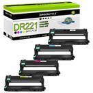 Unidade de tambor greencycle DR221CL High Yield, pacote com 4 unidades Brother