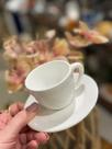 Unidade de xicara e pires para café Branco Scalla