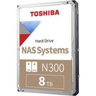 Unidade disco rígido HD interno 8 TB Toshiba NAS N300