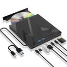 Unidade externa de Blu-Ray Wbacon 7 em 1 para PC Windows Mac Unidade externa de Blu-Ray Wbacon 7 em 1 para PC Windows Mac