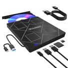 Unidade Externa de DVD GODBPNYMU 5 em 1 USB 3.0 Tipo C Unidade Externa de DVD GODBPNYMU 5 em 1 USB 3.0 Tipo C