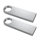Unidade flash ABLAZE 16GB USB 2.0 Metal com chaveiro, pacote com 2