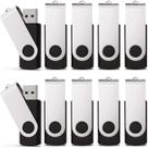 Unidade Flash Drive KEXIN 4GB USB 2.0 Memory Stick, pacote com 10 unidades, preto