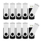 Unidade flash JUANWE de 32 GB x 10 pacotes de memória USB 2.0 preta