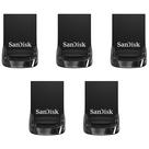 Unidade flash SanDisk Ultra Fit USB 3.1 de 64 GB (pacote com 5)