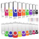 Unidade flash USB ABLAZE 2GB USB 2.0, pacote com 100 cordões