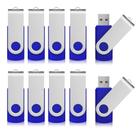 Unidade flash USB Aiibe 2GB USB 2.0 Memory Stick, pacote com 10 unidades, azul