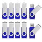 Unidade flash USB Aiibe 4 GB USB 2.0, pacote com 50 unidades, azul